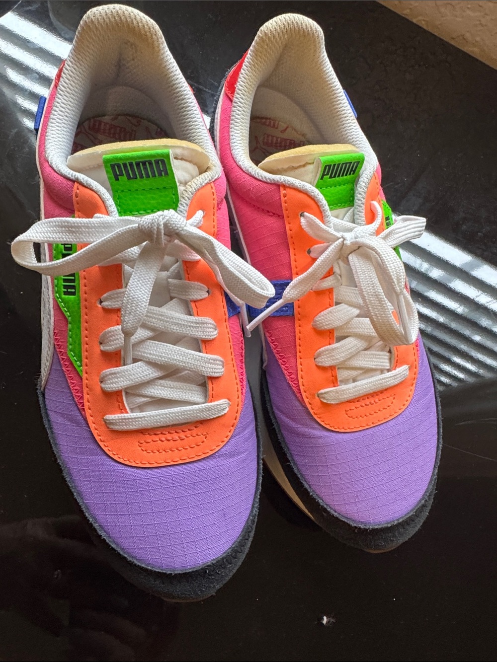 Puma adult  Colorblock Runner Sneakers - Purple/Orange/Green